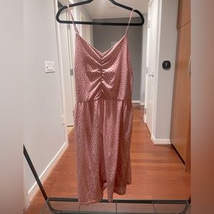 Pink polka dot sundress